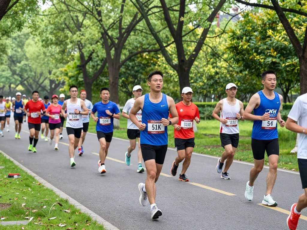 Participants running in the Viking 5K & 10K event at Cashman Park, Phoenix.