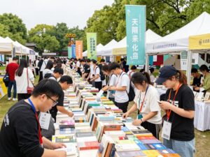 Scene from the VNSA Used Book Sale at Arizona State Fairgrounds