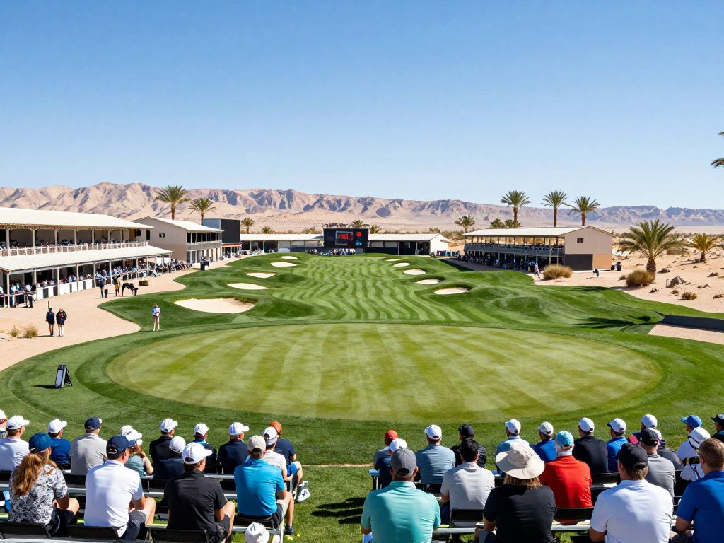 Fans enjoying the Waste Management Phoenix Open golf tournament at TPC Scottsdale