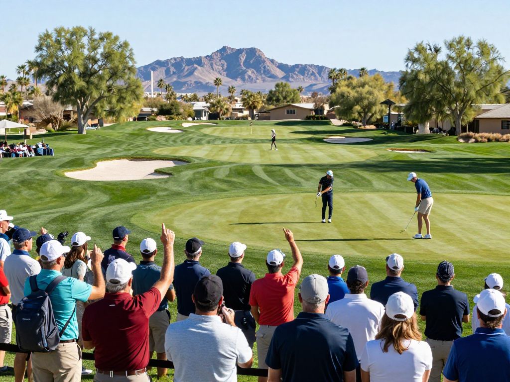 Fans and players enjoying the WM Phoenix Open at TPC Scottsdale.