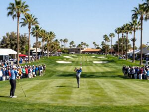 Enthusiastic crowds enjoying the WM Phoenix Open at TPC Scottsdale.