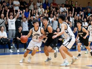 Yuma Catholic Shamrocks basketball team in action