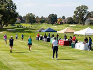 Women golfers participating in the Desert Classic at Papago Golf Club