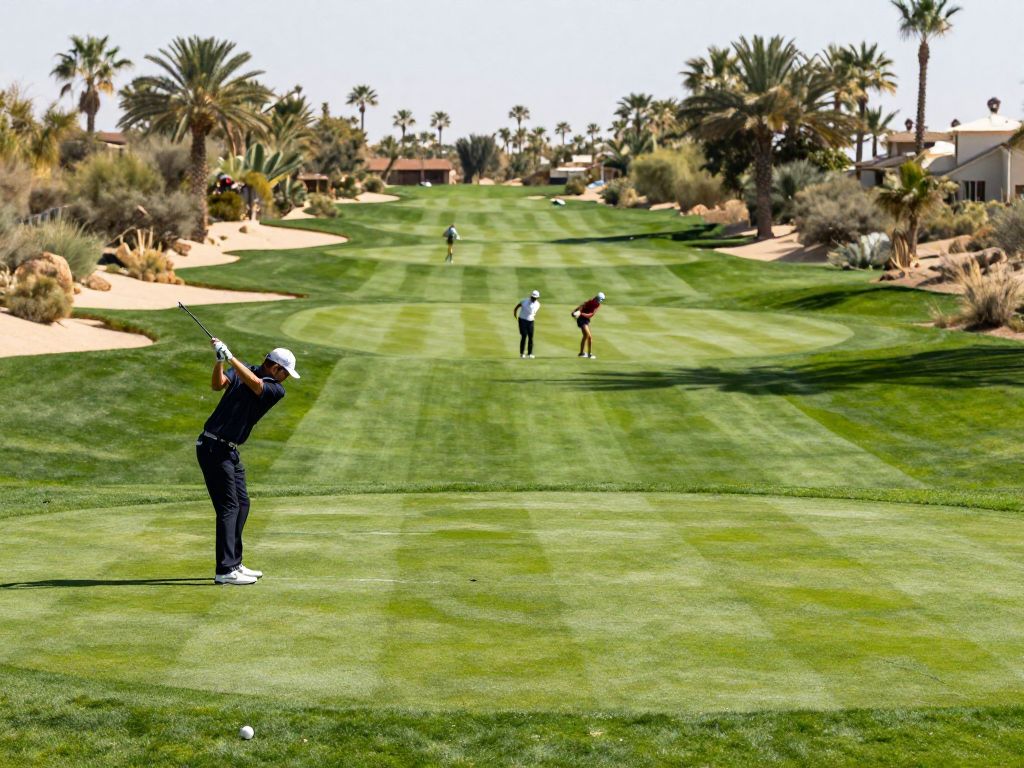 Golfers at the Ford Championship at Whirlwind Golf Club.