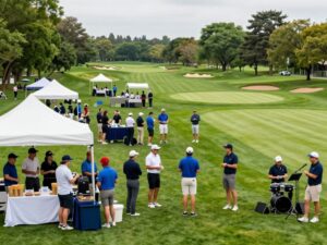 Fans enjoying the LPGA Ford Championship at Whirlwind Golf Club