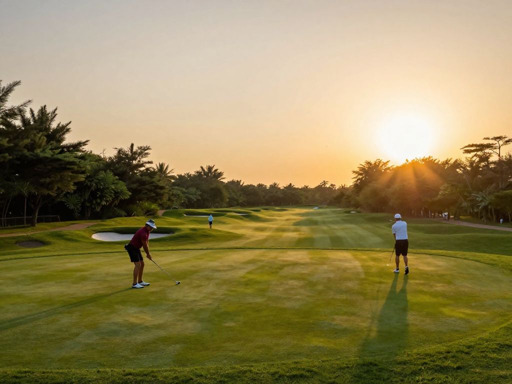 Golfers playing at the LPGA Ford Championship in Phoenix, Arizona