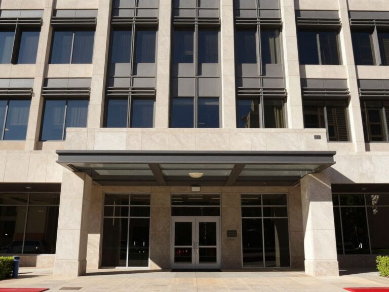 Exterior view of Phoenix City Hall, a modern building, representing the location where the $500,000 settlement was approved.