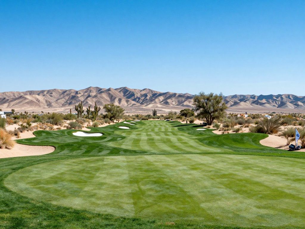A professional golf tournament setting at Cattail Course in Phoenix, Arizona.