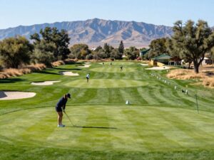 View of Papago Golf Club during the PING ASU Invitational women's golf tournament.